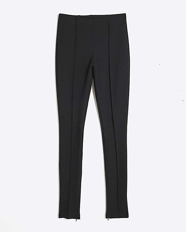 Black Slim Ponte Side Split Leggings