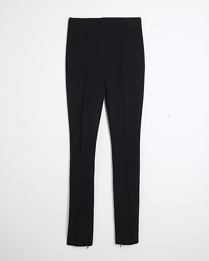 Black Slim Ponte Side Split Leggings