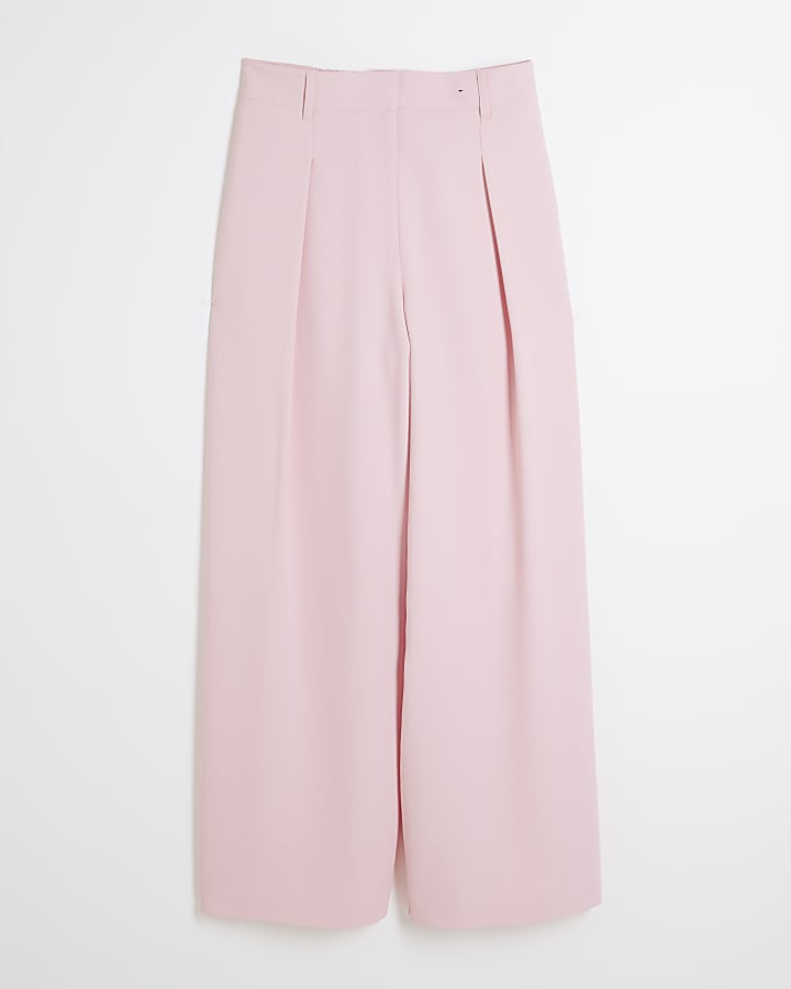 Pink Wide Leg Trousers