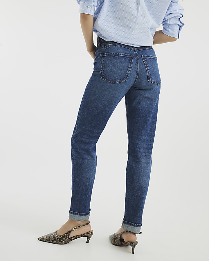 Blue Denim Sculpt Mom Jeans