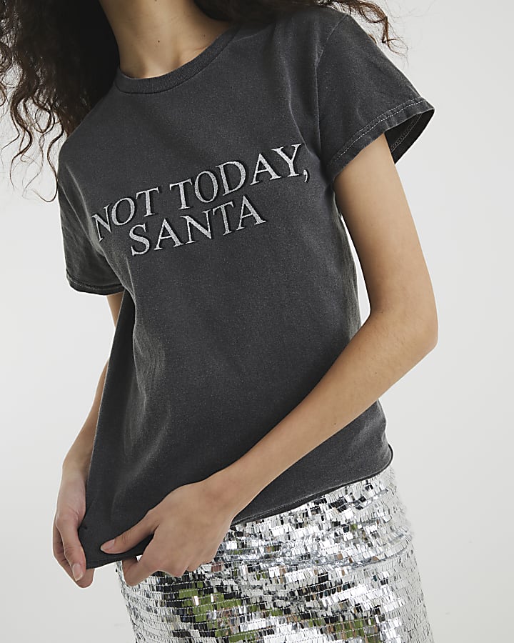 Grey Not Today Santa Christmas T-Shirt