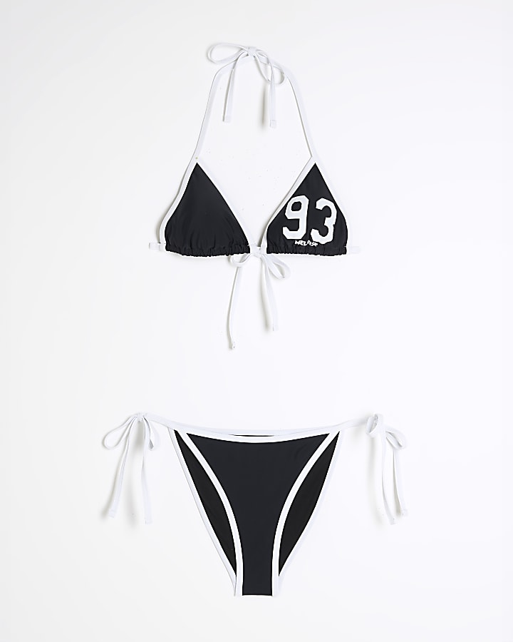 Black Melrose Triangle Bikini Set