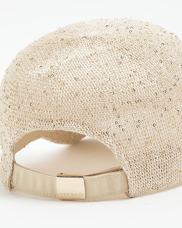 Gold Sequin Cap