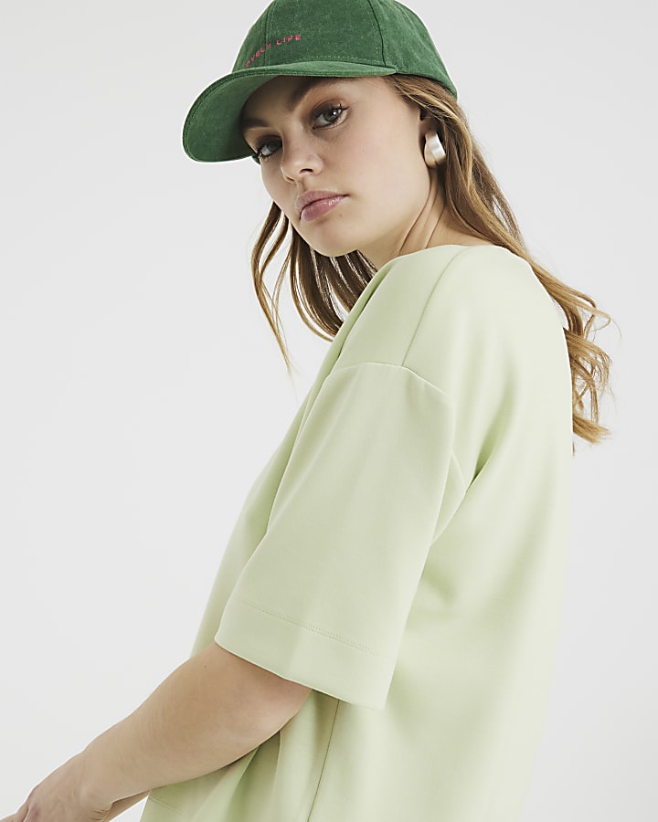 Lime Premium Short Sleeve Boxy T-shirt