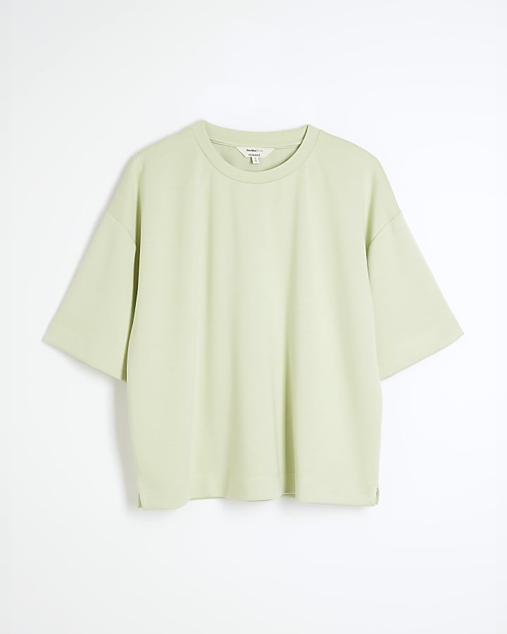 Lime Premium Short Sleeve Boxy T-shirt