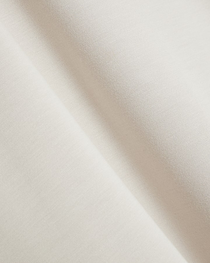 Cream Premium Short Sleeve Boxy T-shirt