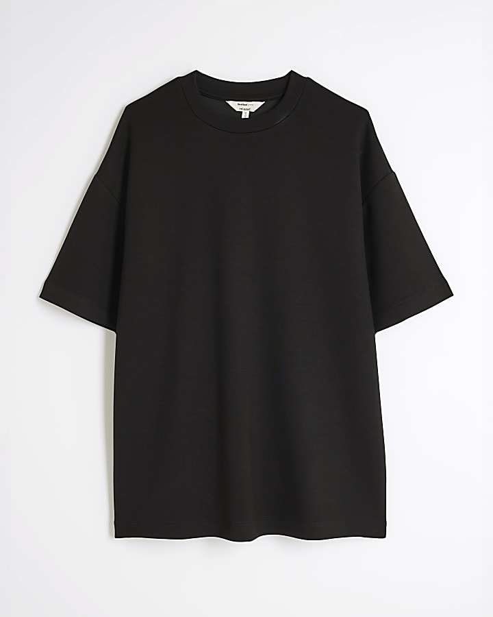 Black Premium Short Sleeve Oversized T-Shirt