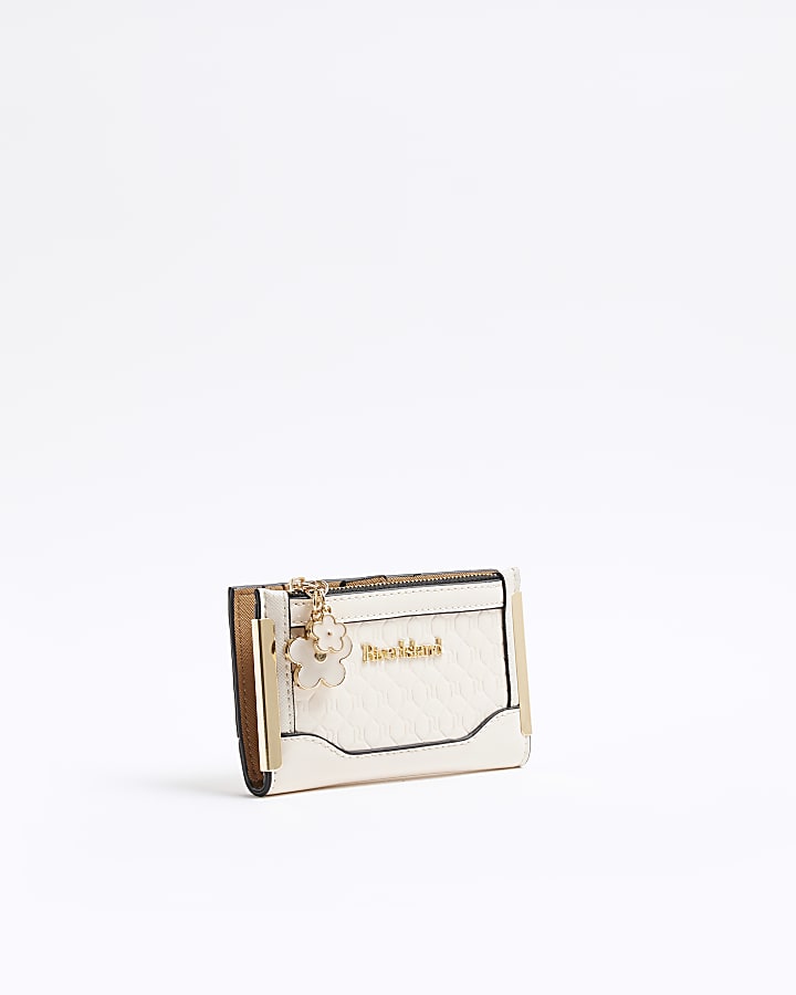 Cream Patent Monogram Mini Purse