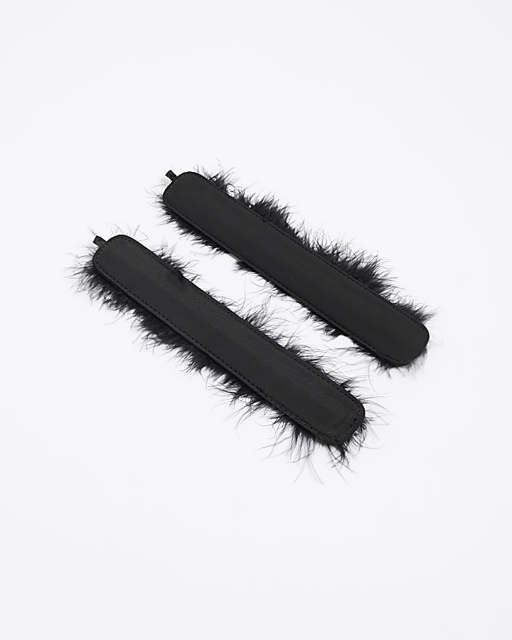 Black Feather Snap Bands