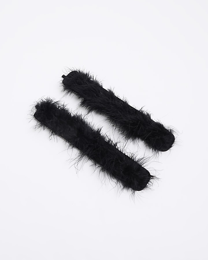 Black Feather Snap Bands