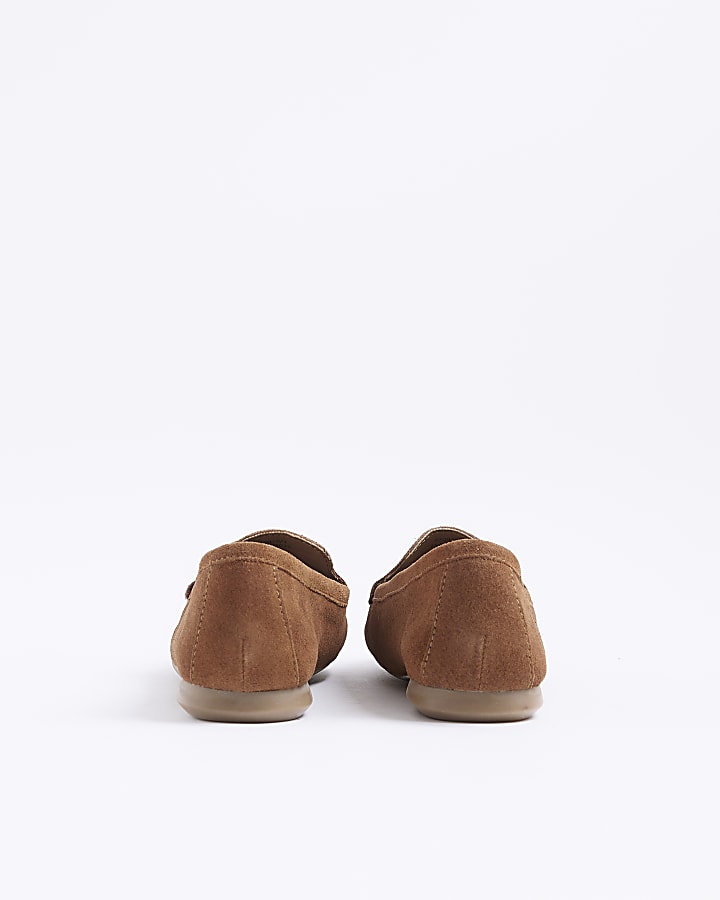 Brown Suede Loafers
