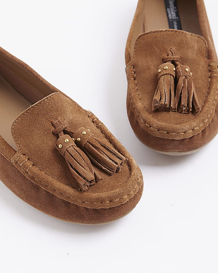 Brown Suede Loafers