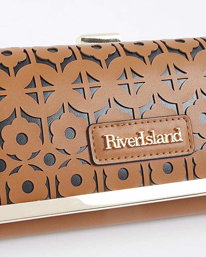 Brown Laser Cut Purse