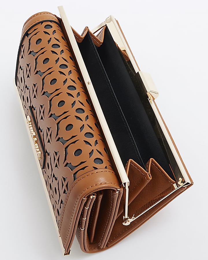 Brown Laser Cut Purse
