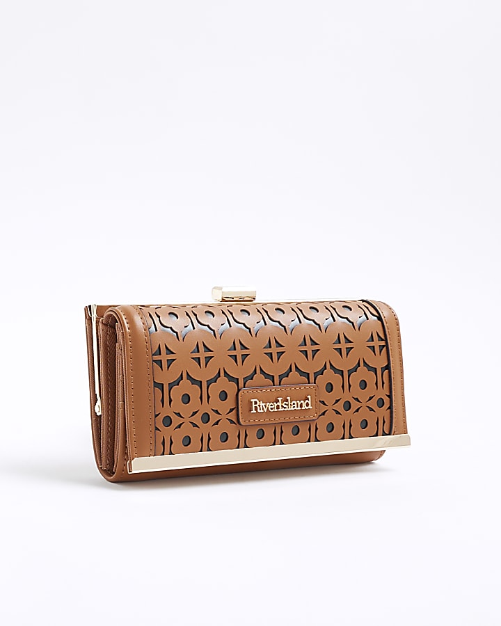 Brown Laser Cut Purse