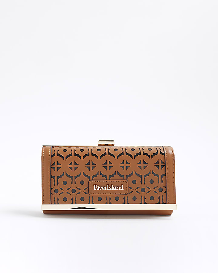 Brown Laser Cut Purse