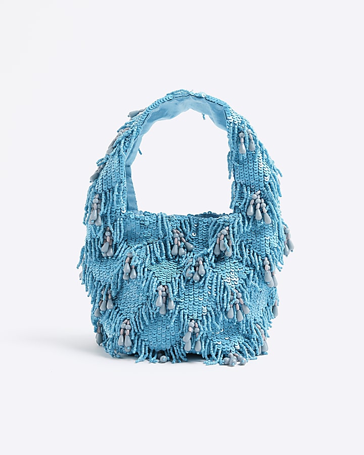 Blue Premium Beaded Grab Bag