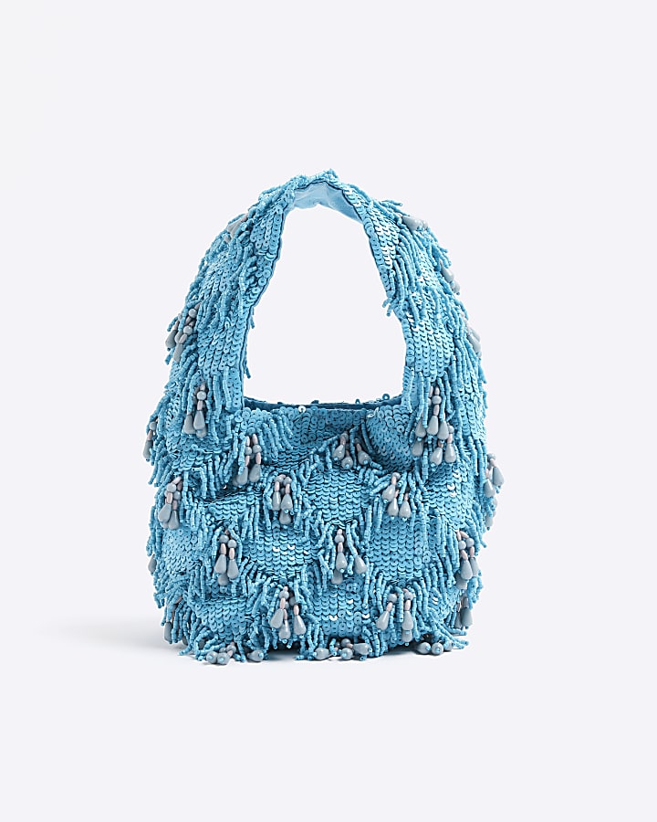 Blue Premium Beaded Grab Bag