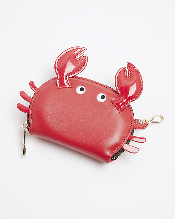 Red Mini Crab Pouch Purse