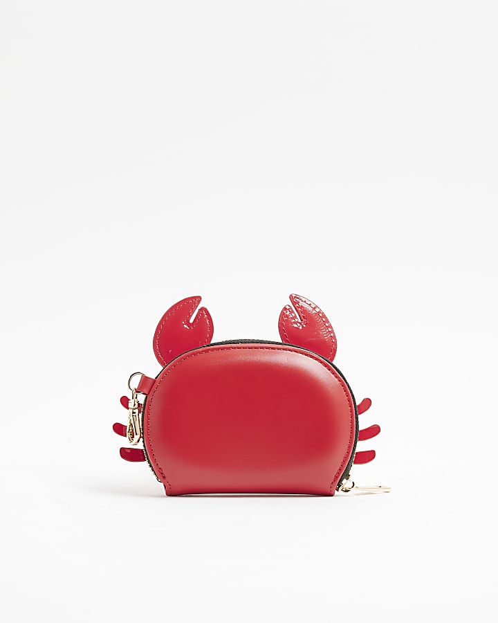 Red Mini Crab Pouch Purse