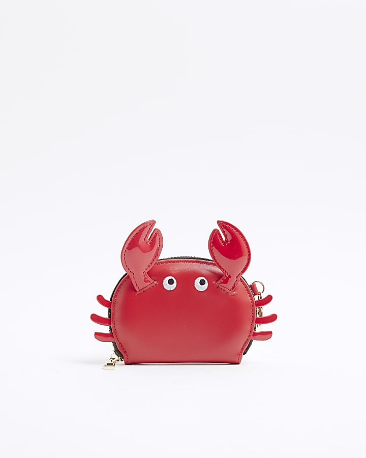 Red Mini Crab Pouch Purse