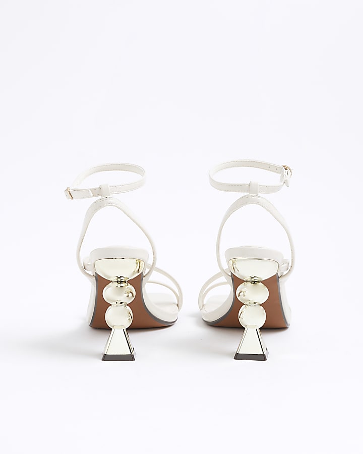 Ecru Feature Heeled Sandals