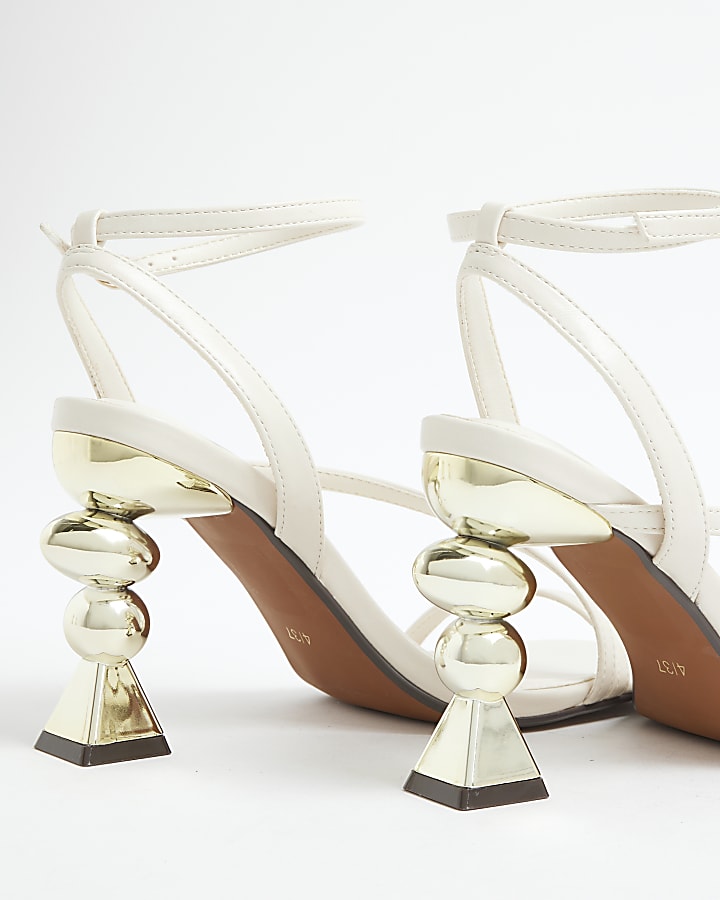 Ecru Feature Heeled Sandals