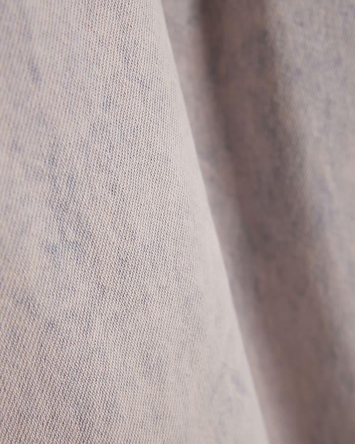 Pink Pyjama Style Wide Leg Jeans