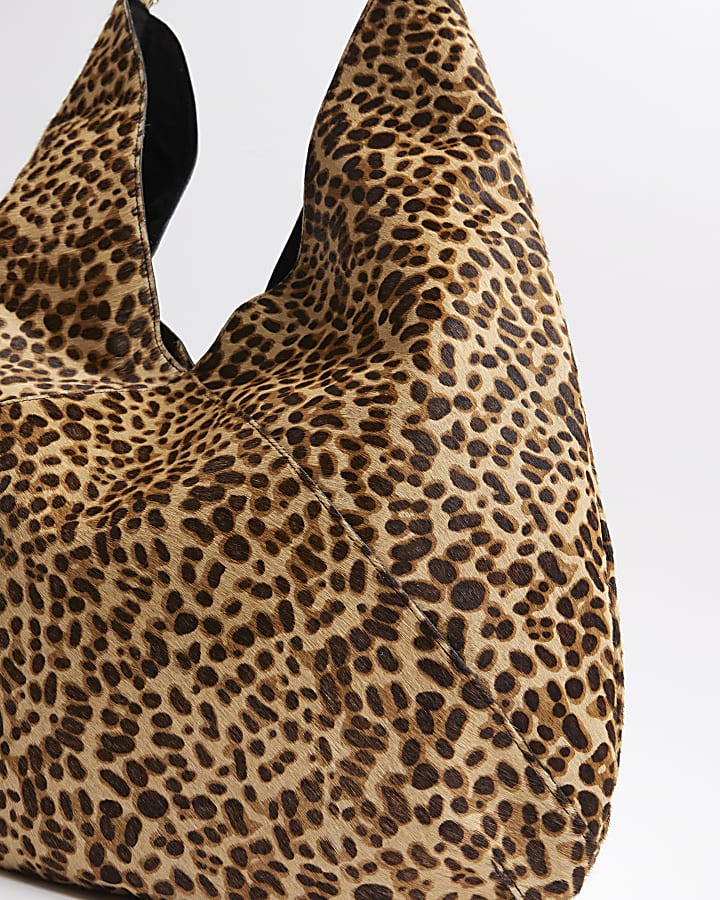 Brown Premium Leather Animal Shoulder Bag