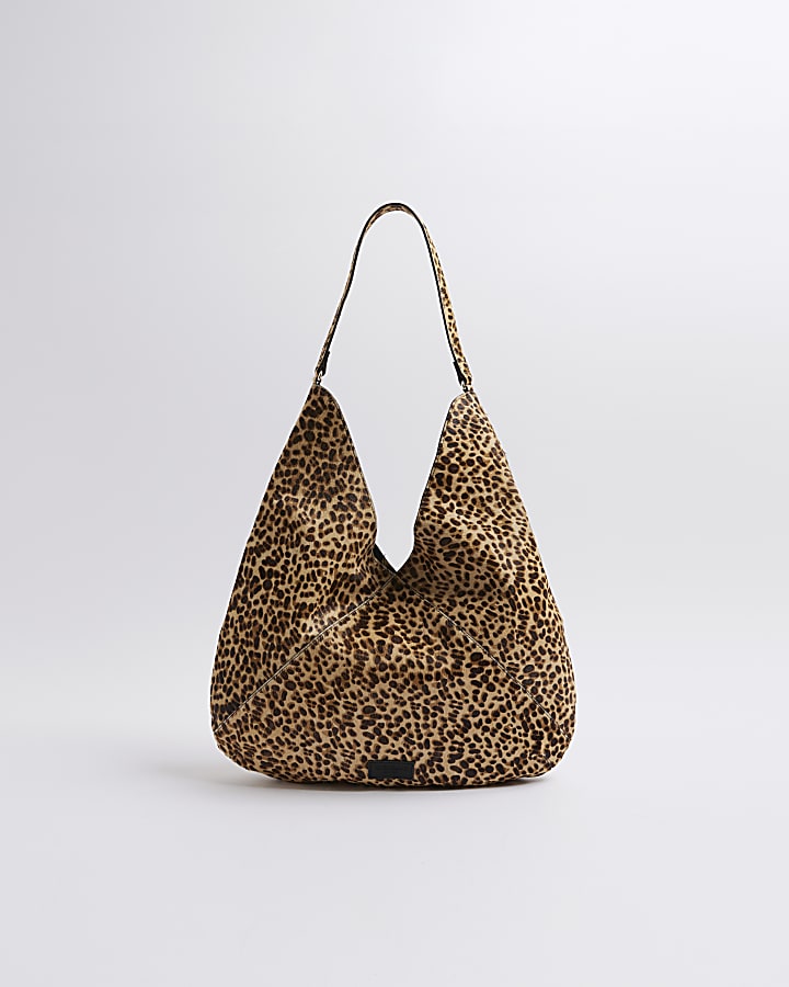 Brown Premium Leather Animal Shoulder Bag