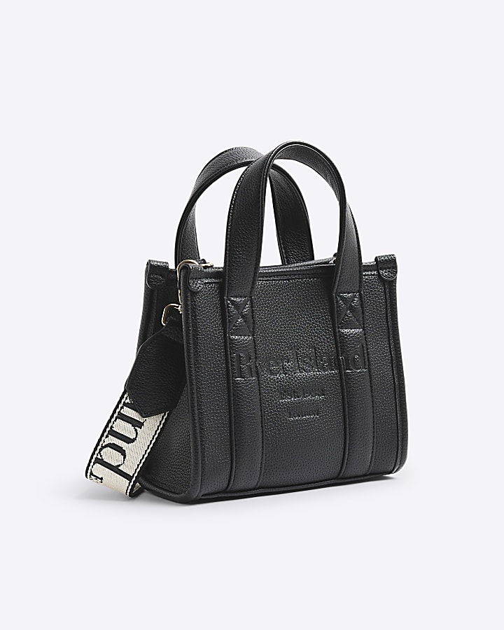 Black Mini Embossed Tote Bag