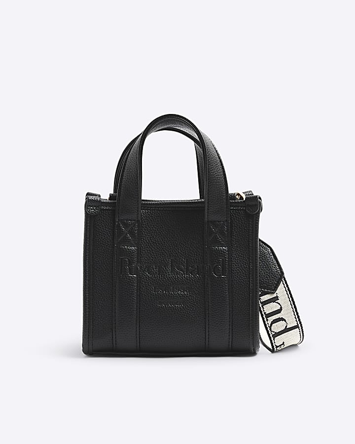 Black Mini Embossed Tote Bag