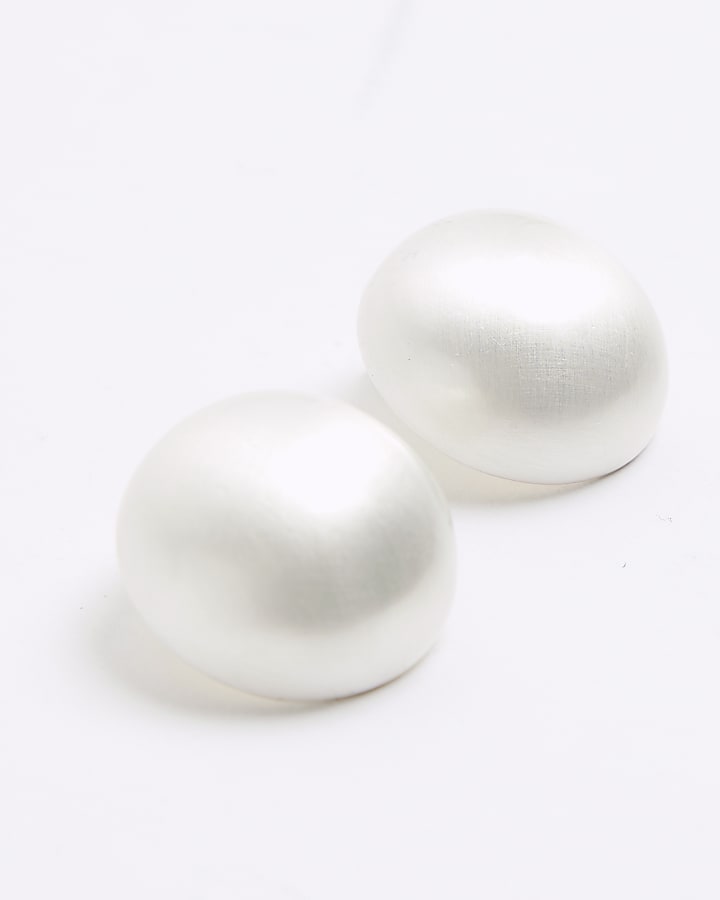 Silver Ball Stud Earrings