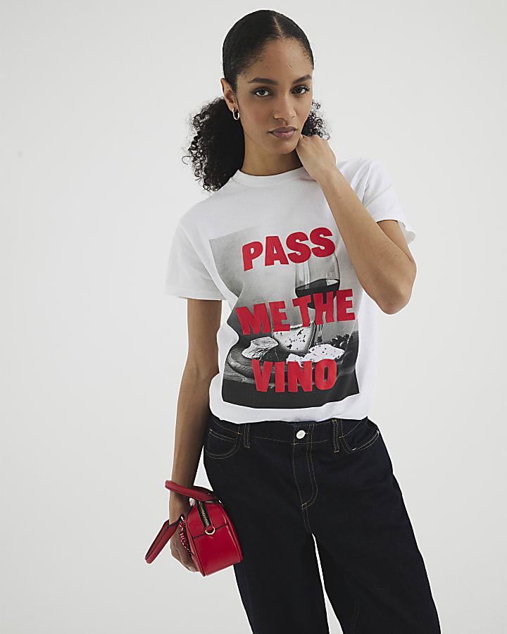 White Pass Me The Vino T-Shirt