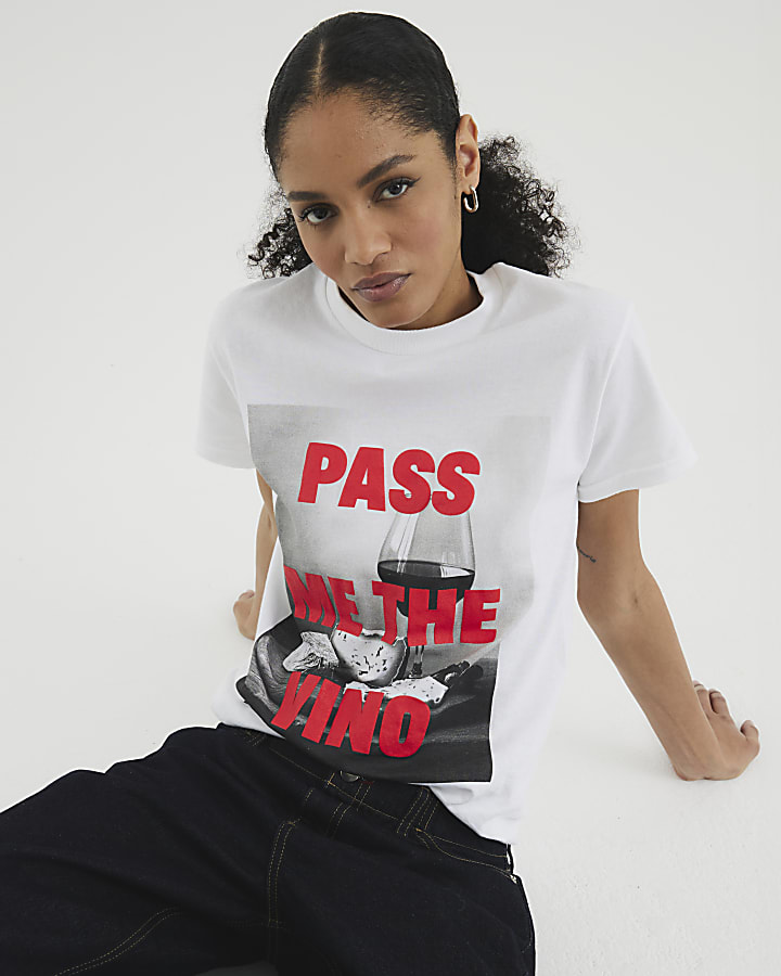 White Pass Me The Vino T-Shirt