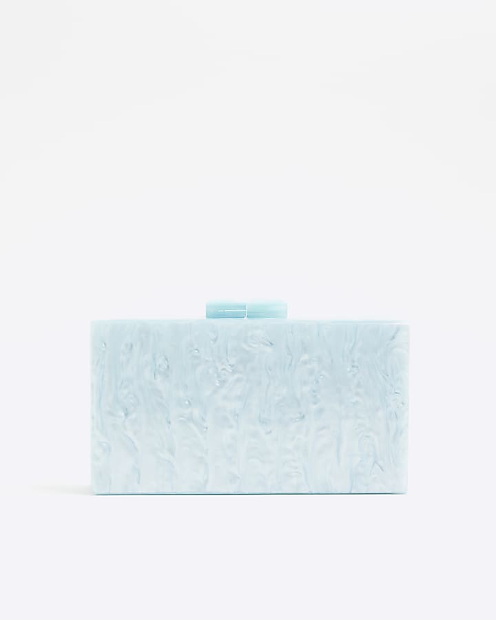 Blue Eye Hard Shell Clutch Bag