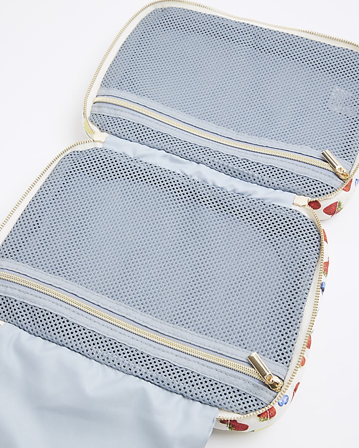 White Fruit Toiletry Bag