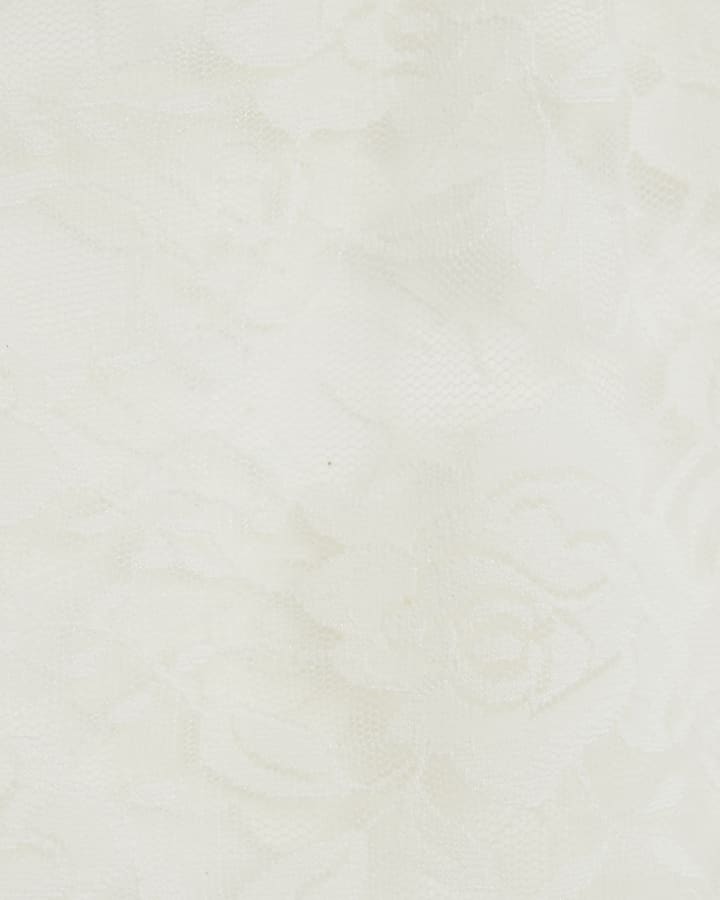 White Lace V Neck Cami Top