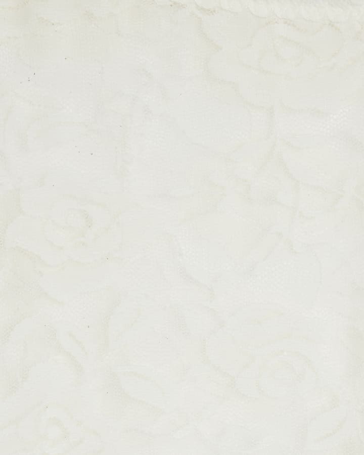 White Lace Capri Trousers