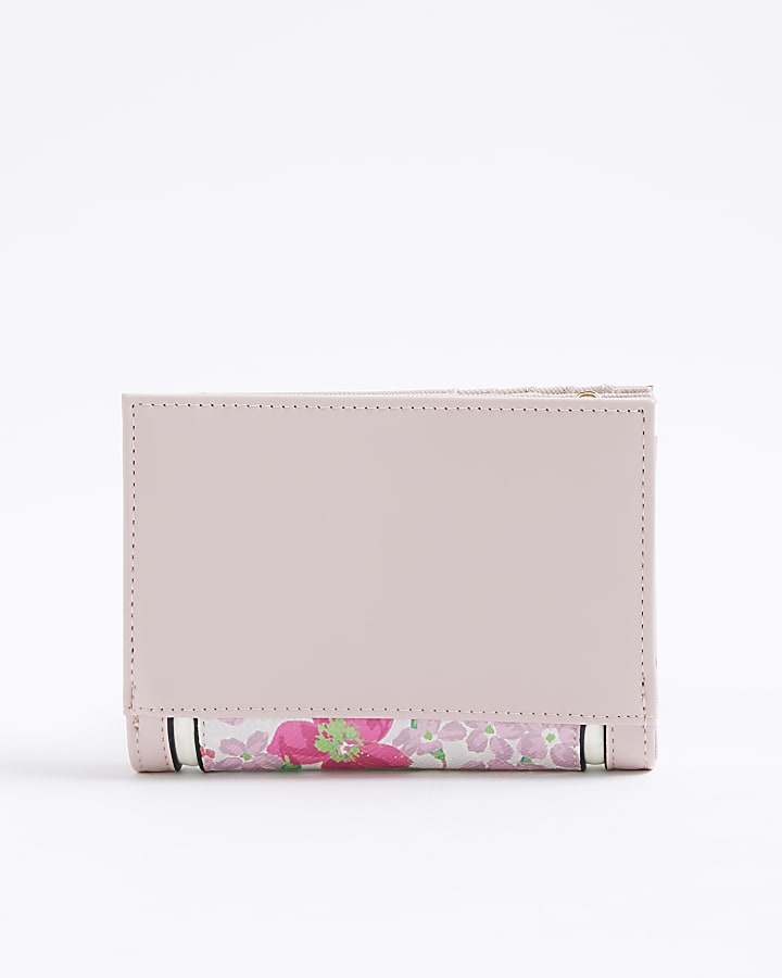 Pink Floral Foldout Purse