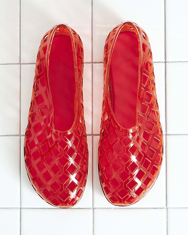 Red Juju Jelly Sandals