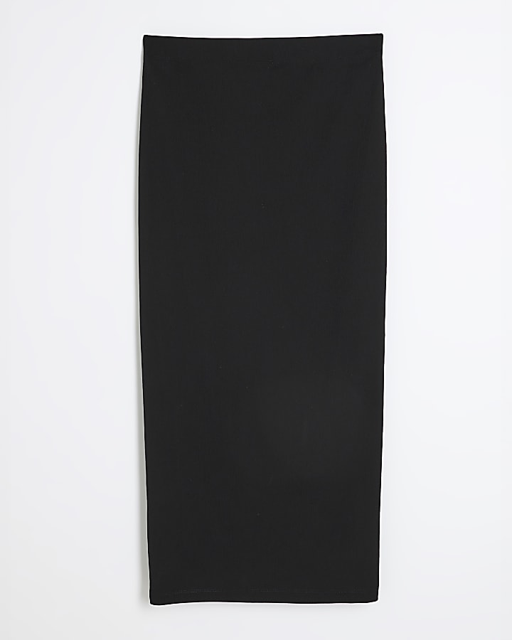 Black Midi Pencil Skirt