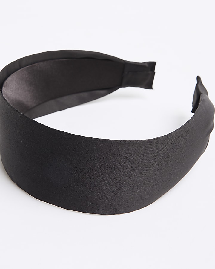 Black Wide Flat Headband