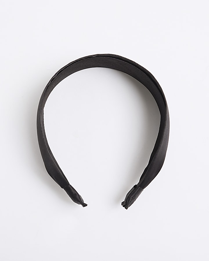 Black Wide Flat Headband