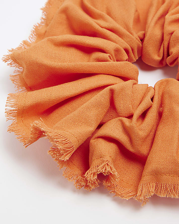 Orange Oversized Scrunchie