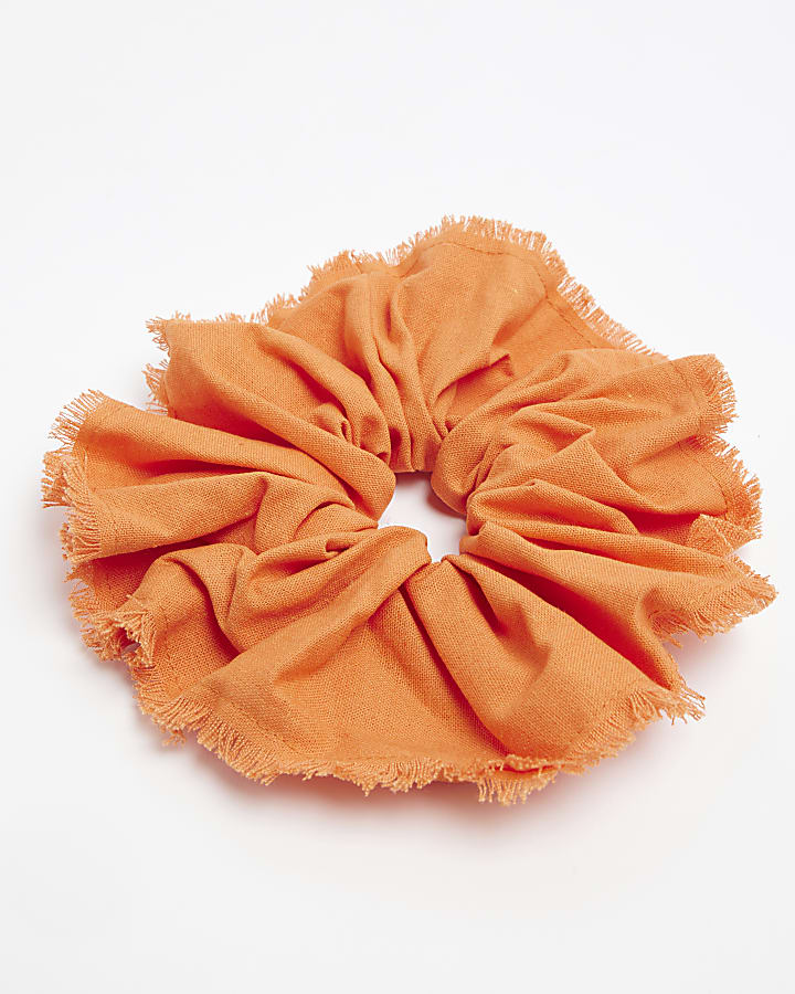 Orange Oversized Scrunchie