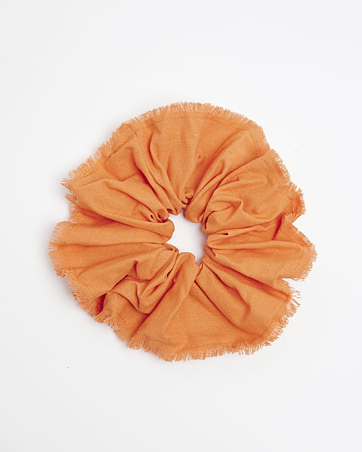 Orange Oversized Scrunchie