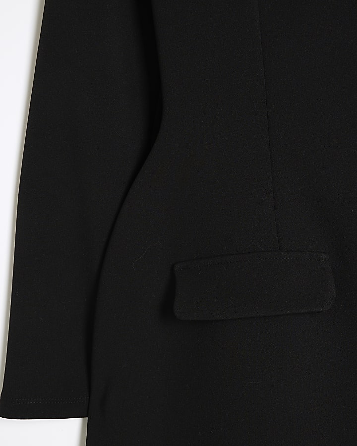 Black Long Sleeve Mini Dress