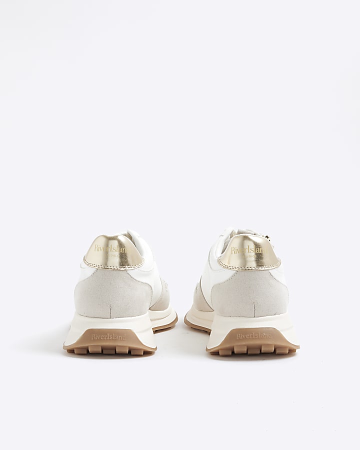 White Side Zip Trainers