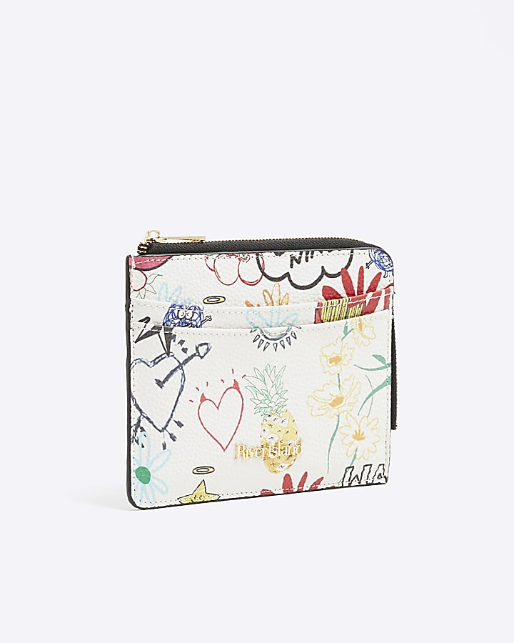 White Sketch Passport Holder